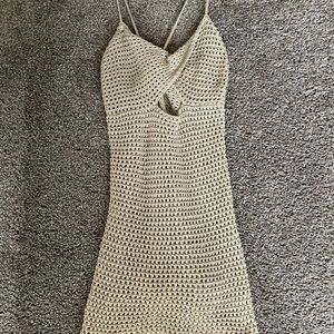 Source Unknown Beige Mini Dress